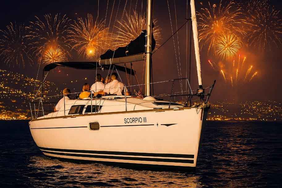 Funchal New Year Fireworks Private Charter for 8 people