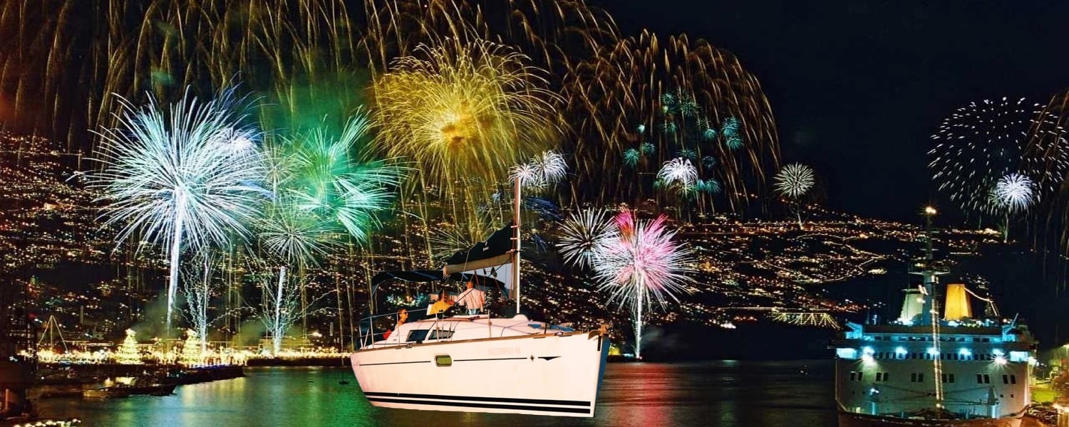 Funchal New Year Fireworks Shared Charter for 8 people