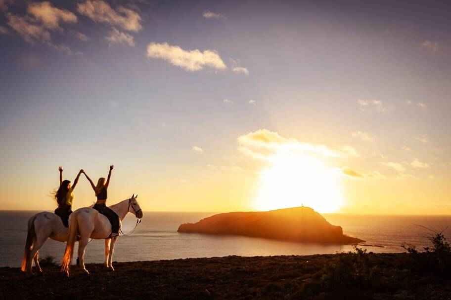 Horse Riding in Porto Santo – Vigia das Baleias Sunset Experience