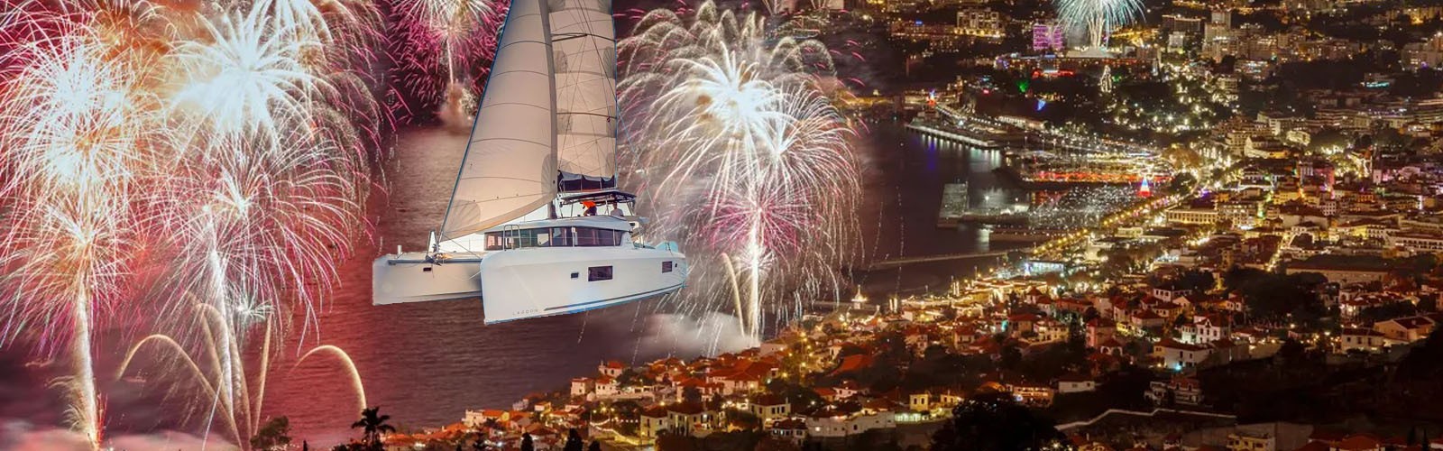 Madeira New Year Fireworks Show in Private Catamaran for 20 people