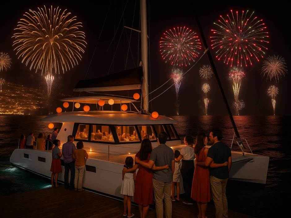 Madeira New Year's Eve Fireworks All-Inclusive Luxury Catamaran