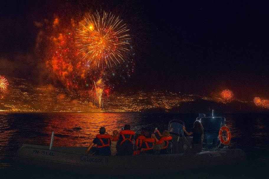 Madeira New Year's Eve Fireworks by the Sea on Speedboat