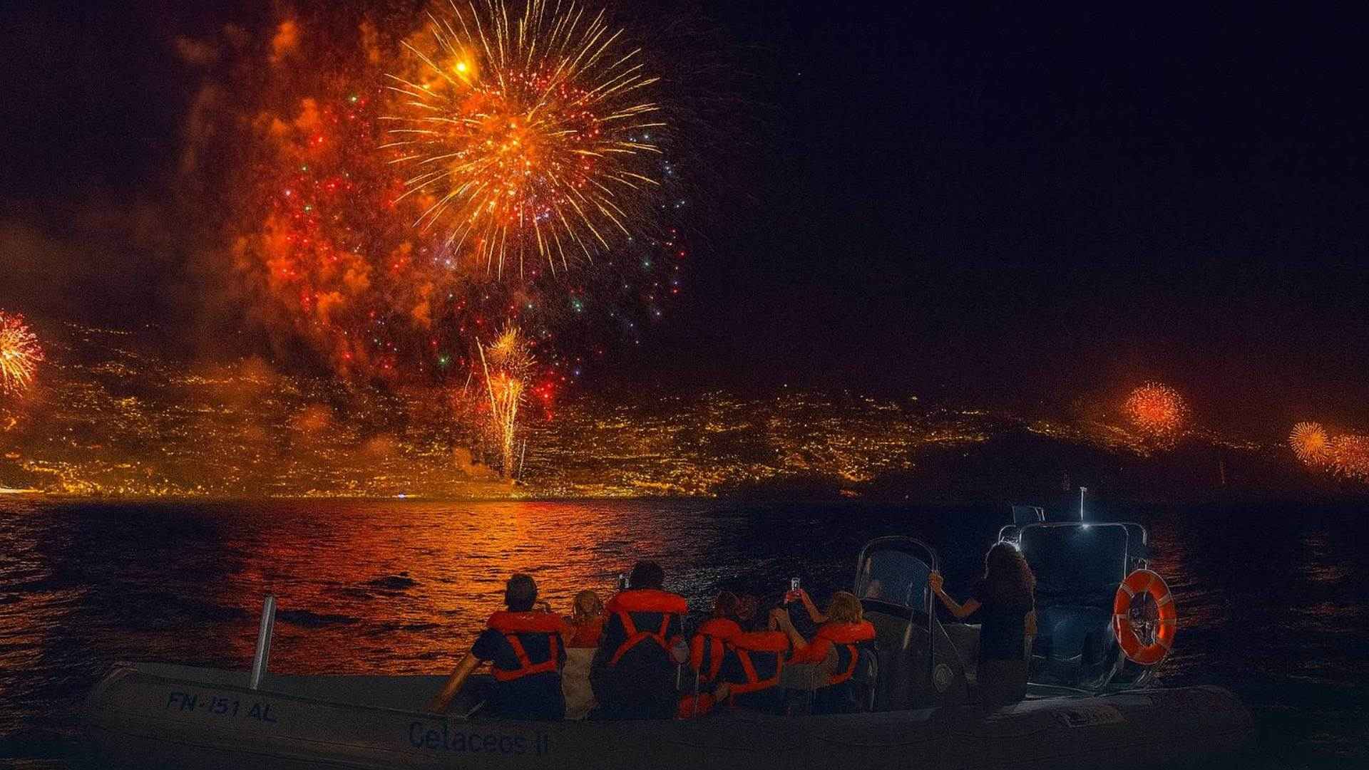 Madeira New Year's Eve Fireworks by the Sea on Speedboat