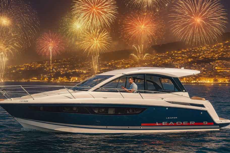 Madeira New Year’s Eve Fireworks on a Private Motor Yacht