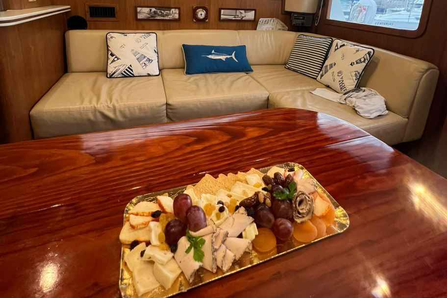 Madeira New Year's Fireworks on a Sports fishing boat