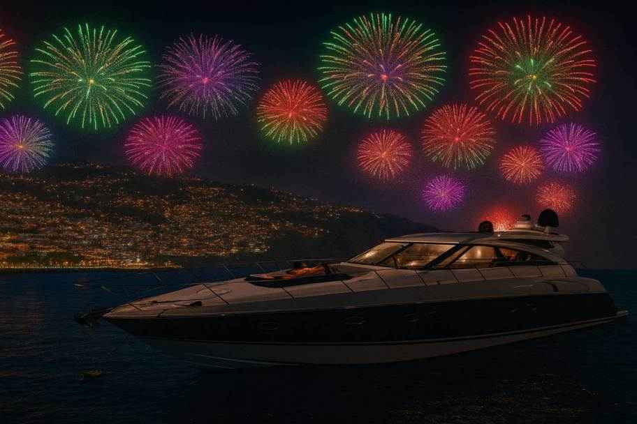 New Year's Eve Extravaganza on a Private Luxury Yacht in Madeira