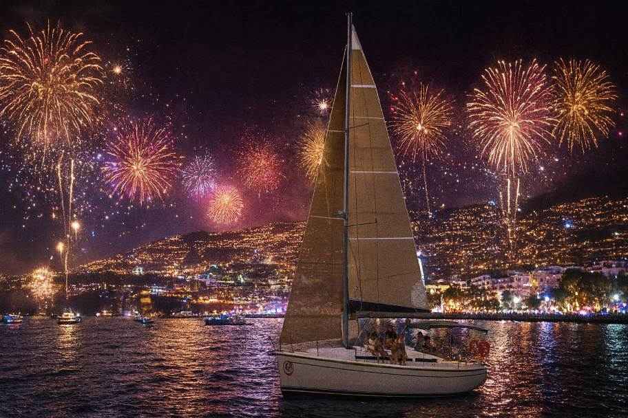 New Year’s Eve Fireworks Cruise Madeira – Private Sailing Boat for 8