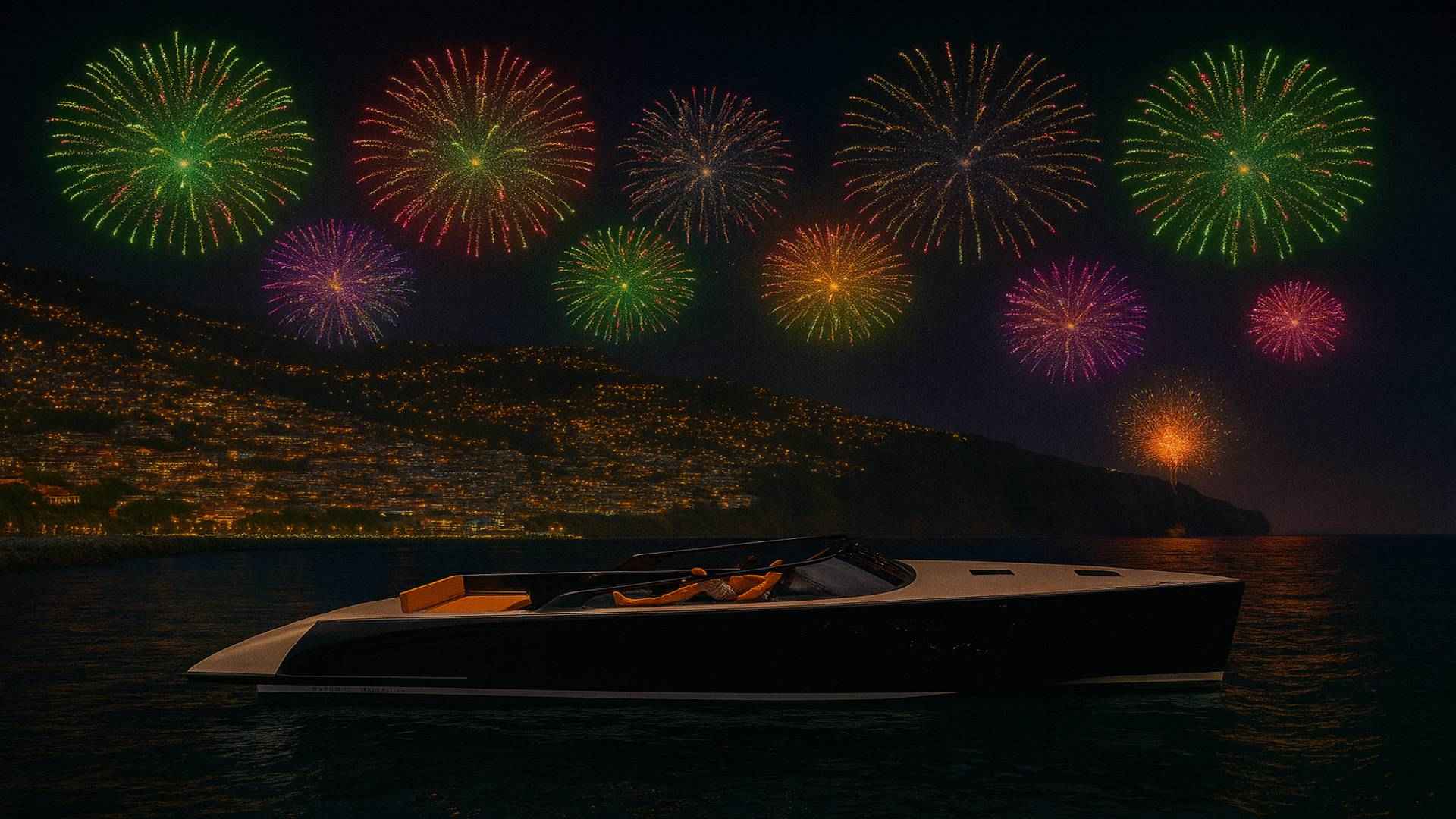 New Year Fireworks Show in Madeira on a Luxury Private Boat