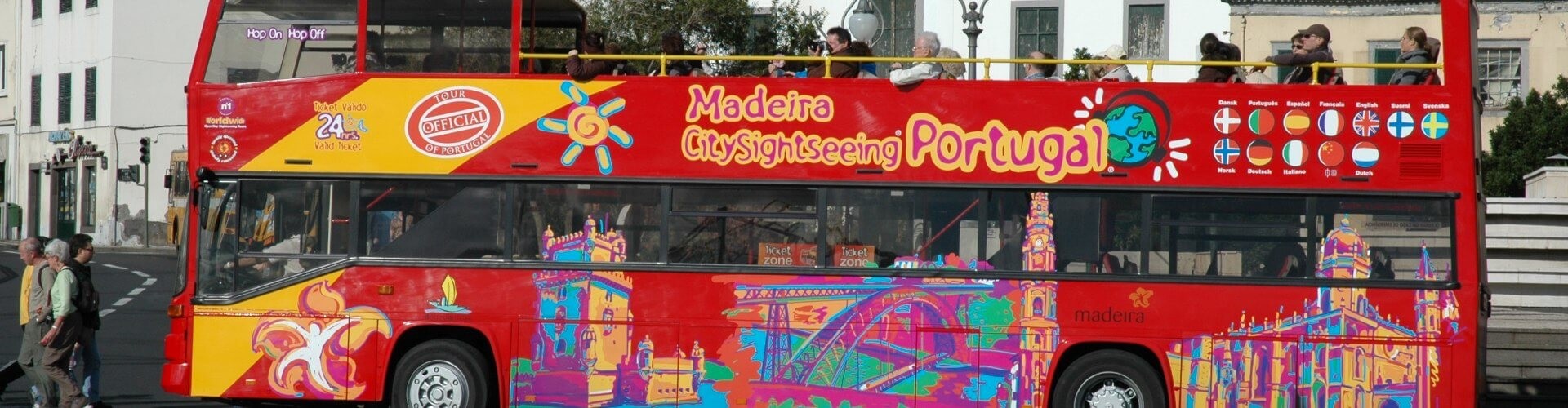 Red Open Top CitySightseeing Bus Funchal hop on hop off