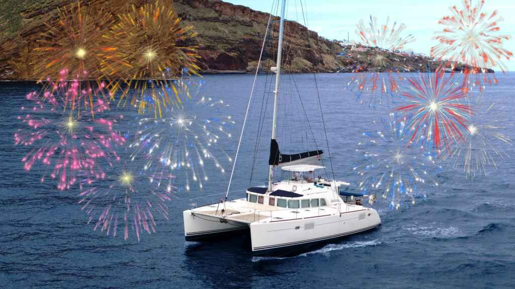 Catamaran en petit groupe pour le spectacle Reveillon à Madère