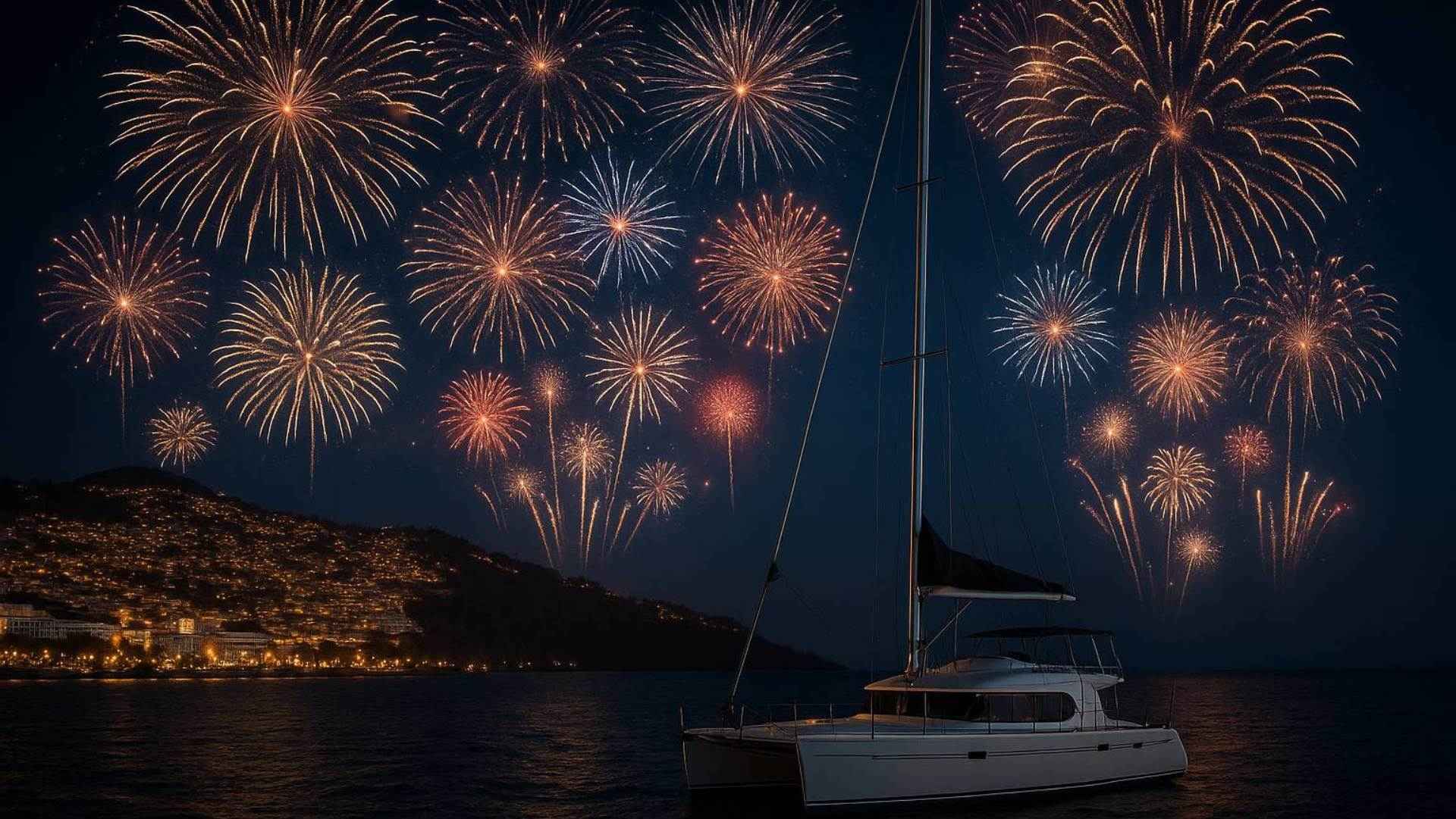 Small Group Catamaran for Madeira Reveillon Fireworks Show