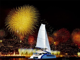 Luxury Private Catamaran Charter Funchal New Year Fireworks