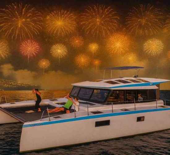 Luxury Private Catamaran Charter Funchal New Year Fireworks