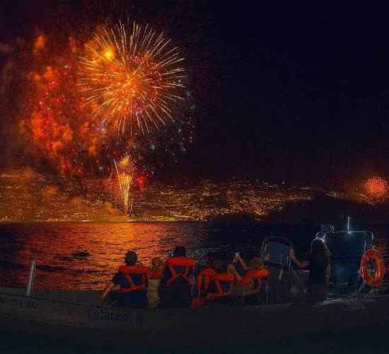 Madeira New Year's Eve Fireworks by the Sea on Speedboat