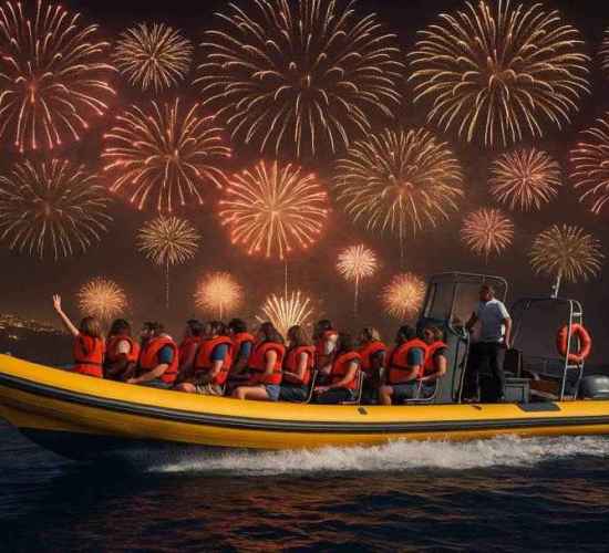 New Year Fireworks Speed Boat Cruise in Madeira