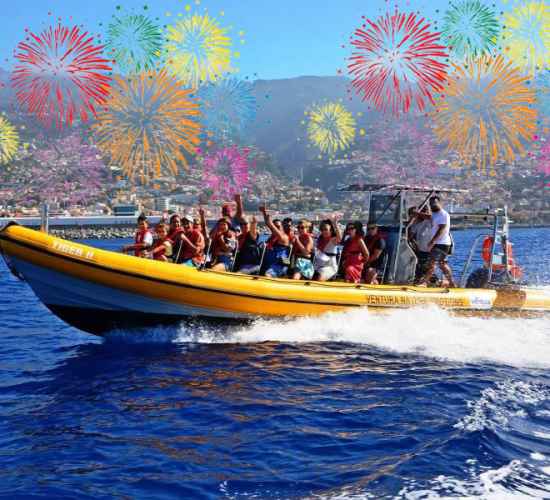New Year Fireworks Speed Boat Cruise in Madeira