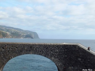 Ponta do Sol Harbor viewpoint in Madeira Island