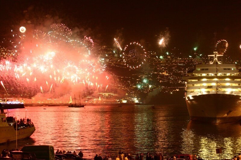 Madeira New Year Fireworks on Board of a Catamaran