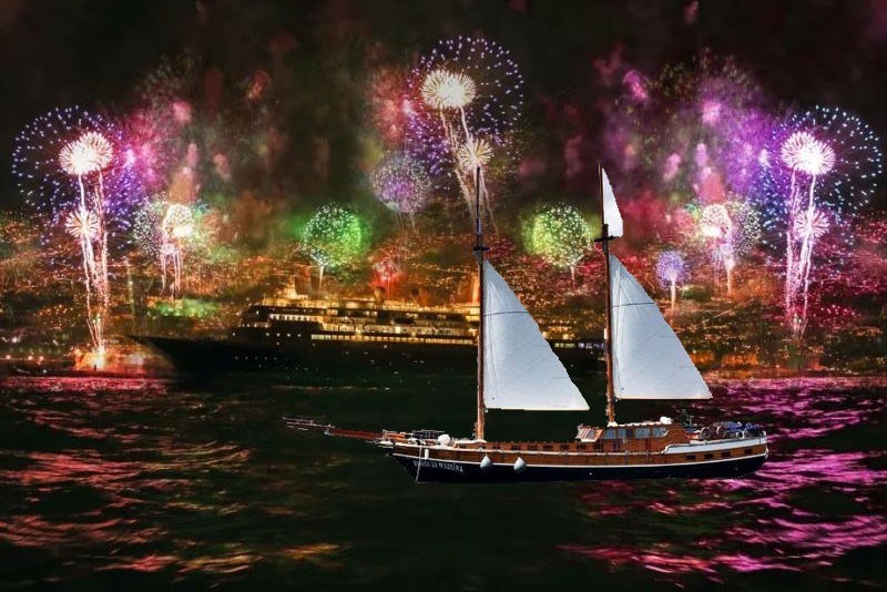 Spectacular New Year Fireworks Cruise Madeira Island
